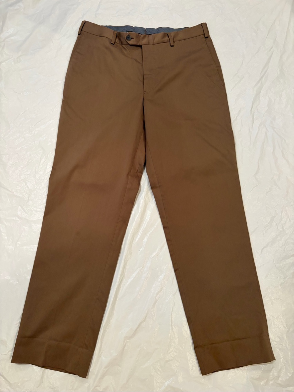 J. HIlburn Pants Men's 34x30 Tan Flat Front